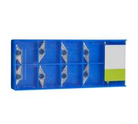 Insertos de carburo VCGT110308-AK 10pcs para corte de metal - Herramientas de torneado de torno Procesamiento de aleación de aluminio Estándar de fuerza reducida