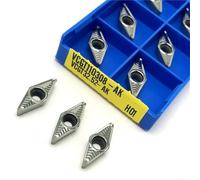 Insertos de carburo VCGT110308AK H01 para torneado CNC para carpintería de aluminio y metal 10PCS