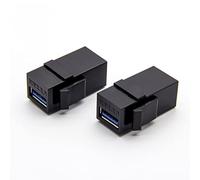 Insertos de conector Keystone USB 3.0, paquete de 2 adaptadores USB a USB hembra a hembra