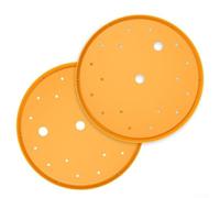 Insertos de drenaje de plástico para macetas, elevadores de macetas y espaciadores de jardín para jardinería de balcón, amarillo y naranja, 25 cm, paquete de 2 (amarillo)