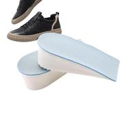 Insertos de elevación de zapatos - Plantillas elevadoras de altura, almohadillas de talón | Plantillas transpirables de esponja de malla que absorben los golpes, medias almohadillas invisibles para