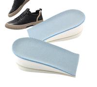 Insertos de elevación de zapatos - Plantillas elevadoras de altura, almohadillas de talón | Plantillas transpirables de esponja de malla que absorben los golpes, medias almohadillas invisibles para