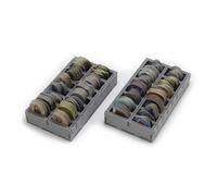 Insertos de juegos espaciales plegados, kit de fichas de caja organizadora de ju