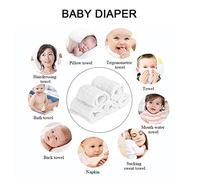 Insertos de Pañales de Tela, 5 Piezas de Pañales Reutilizables Extra Grandes de Algodón Pañales Lavables para Bebés Producto para el Cuidado Infantil Pañales de Tela para Bebés