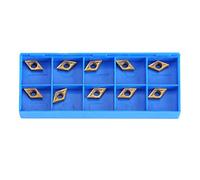 Insertos De Puntas De Carburo Cnc, 10 Piezas De Forma De Diamante Herramienta De Torneado De Corte De Carburo De Inserción De Carburo Con Caja