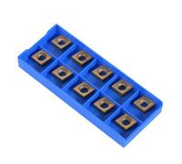Insertos de Puntas de Carburo CNC de 10 Piezas Cuchillas para Torno Indexable Cortador de Inserto 6 x10 x 4 mm/0.47 x 0.39 x 0.16 Pulgadas