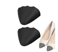 Insertos de relleno de zapatos, rellenos protectores de dedos de espuma de poliuretano suave, insertos de tapón para los dedos, con forma frontal curvada, 1 par, para botas, mocasines, tacones altos
