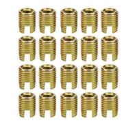 Insertos de rosca 20Pcs 302 Accesorios de reparación de tornillos de inserción de rosca autorroscantes de acero al carbono(Inner M10*1.5 Outer M14*1.5: 18mm / 0.7in)