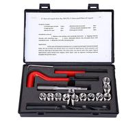 Insertos de rosca Accesorio de reparación de rosca hembra M12 y 1,5, kit de reparación de insertos de rosca Juego de restauración de hardware de manga de restauración de roscas