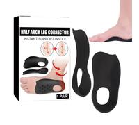 Insertos de soporte de alto, plantillas de corrección de piernas de medio , plantillas ortopédicas para zapatos de 3/4 de alto, plantillas de zapatos para plantar y aliviar el talón