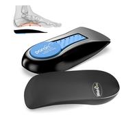 Insertos de soporte de talón para fascitis plantar - Welnove soporte de arco bajo para el dolor de talón, talones, espolón, tendinitis de Aquiles, inserto ortopédico para zapatos para mujeres 9.5-13,