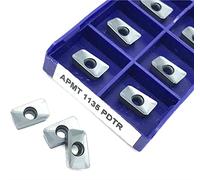 Insertos de torneado de carburo Portaherramientas 10 piezas APMT1135 LT30 herramientas de torneado y fresado indexables, herramienta de torno de carburo, herramienta de corte, fresado CNC(APMT1135 PDT