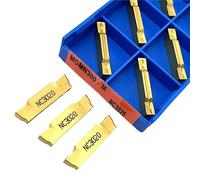 Insertos de torneado de carburo Portaherramientas 10 piezas MGMN300-M NC3020 herramienta de torneado y ranurado herramienta de corte de torno CNC de carburo(MGMN300 M NC3020)