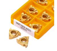 Insertos de torneado de carburo Portaherramientas MMT16ER AG55 Herramienta de torneado de aleación dura Herramienta de corte Fresa CNC Inserto de cortador de hilo(MMT16ER AG55 6020)