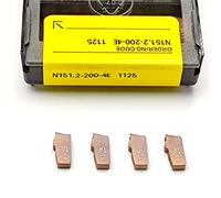Insertos de torneado de carburo Portaherramientas N151.2-300-4E N151.2-200-4E N151.2-400-4E 1025 1125 Corte ranurado de un solo cabezal 2mm 3mm 4mm Herramientas de torneado de metal Herramienta de cor