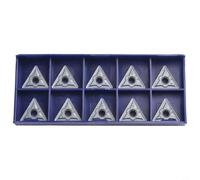 Insertos de torneado de carburo TNMG160408 NN, insertos de torno indexables para mecanizado de acero, herramienta de corte de carburo cementado 10pcs con alto agarre y resistencia al desgaste