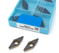 Insertos de torneado Vcmt110304 Vcmt110308 Vcmt160404 Vcmt160408 Vcmt160412 Tm Hs8125 Torno for corte de automóviles, herramienta de aleación for automóviles, agujero interno, cuchilla CNC for automóv
