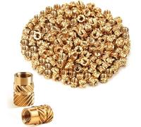 Insertos de Tuercas, 60 Piezas M6 Preciva Inserto roscado, Preciva Inserto roscado, Insertos Roscados de Ajuste Térmico, ruthex Inserto roscado, Métricas/Latón, Para Piezas de Plástico/Impresora 3D