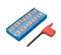 Insertos del carburo APMT1604 DP5320, cuchillas doradas 10pcs para el mecanizado de acero semi acabado