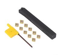 Insertos del carburo con el tenedor 10PC CCMT060204 de SCLCR 1010H06 para los útiles de la precisión