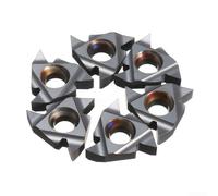 Insertos del carburo del alto rendimiento 16ER AG55, 10Pcs 6m m para los usos de la cuchilla de torneado del torno del CNC