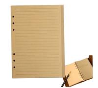 Insertos del planificador A5, papel de recarga A5, inserciones de carpeta forrada, planificador de 6 anillos, recarga de cuaderno de papel kraft vintage, 80 hojas 160 páginas Binder para cuaderno