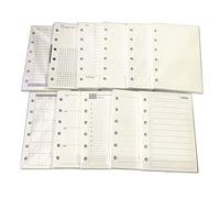 Insertos para agenda A7, recambio de agenda A7, papel más grueso de 100 g/m², 4.84 x 3.23 pulgadas, Harphia (juego completo)
