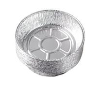 Insertos para freidoras de aire caliente - 50 cuencos de papel de aluminio - Insertos redondos resistentes al aceite para cestas de cocción al vapor | para accesorios de horneado microondas hornear