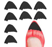 Insertos para los dedos de los pies para zapatos demasiado grandes, 4 pares de rellenos ajustables para zapatos, plantillas acolchadas de tamaño medio que hacen que los zapatos se ajusten a una talla