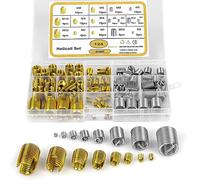 Insertos Roscados, 124 Piezas Inserto de Rosca Autorroscante Kit M2 M3 M4 M5 M6 M8 M10 M12 Tuerca de Inserción de Rosca Inserto de Reparación de Rosca