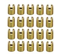 Insertos roscados, Akozon 20pcs 302 acero al carbono kit de reparación de tornillos con inserción de rosca autorroscante (interna M3* 0,5 exterior M5 x 0,5: 6 mm)