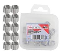 Insertos roscados M12 x 1,0 mm, juego de 10 unidades, acero resistente, fijación fiable y duradera, D-Work