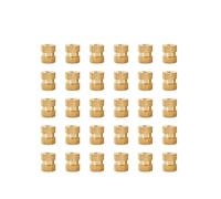 Insertos roscados moleteados de latón, Kit de tuercas de inserción moleteadas de latón termofusible M2-M6 for impresión 3D(Style B(30Pcs),M3x6x4)