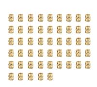 Insertos roscados moleteados de latón, Kit de tuercas de inserción moleteadas de latón termofusible M2-M6 for impresión 3D(Style A(50Pcs),M3x4x4.2)
