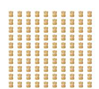 Insertos roscados moleteados de latón, Kit de tuercas de inserción moleteadas de latón termofusible M2-M6 for impresión 3D(Style B(100Pcs),M2x4x3.2)