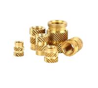 Insertos roscados moleteados de latón, Tuercas termofusibles moleteadas de latón, M2, M3 y M5, varios tamaños, paquete de 20/50 for inyección de plástico(M3X4.2X5.7(50Pcs))