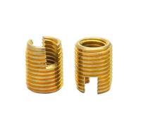 Insertos roscados para hardware M2 .5 M3 M4 M5 M6 M8 ~ M16 Galvanizado/Inserto de reparación rosca acero inoxidable Tuercas manguito tornillo autorroscante ranurado