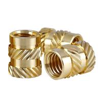 Insertos termofijables de latón, Tuercas de inserción juego calor moleteadas roscadas M3 latón for impresión 3D, 20 o 50 piezas varios tamaños(M3x3x4.2 (50Pcs))