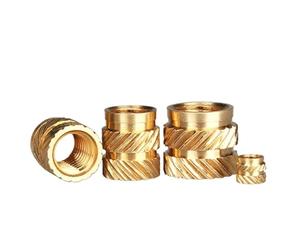 Insertos termofijables de latón, Tuercas moleteadas con inserción termofusible roscadas de latón M2-M6, paquete 50(Length 8mm 50pcs,M2(OD4mm))