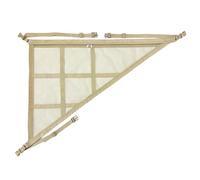 Inside Car Roof Organizer, Triangle Mesh Storage Net, Double-Layer Overhead Cargo for SUV RV Van, Ceiling Organizer for Travel Gear, Long Trip Essentiials Camping or Road Use