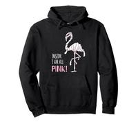 ¡Inside I'm All Pink! Disfraz de Momia Flamenca Sudadera con Capucha