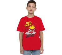 Inside Out 2 Anger Unisex Kids T Shirt Camiseta, Rojo, 5-6 Years para Niños