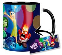 Inside Out Taza Interior y Asa Negra Ceramica Mug
