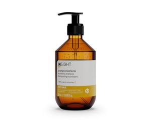 Insight Champú Nourishing de 350 ml, con extracto de avena orgánico, mantequilla de ilipe y aceite de coco orgánico, nutritivo y calmante, botella de cristal