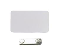 Insignia acrílica resistente a la moda para técnicas de transferencia de calor y sublimación, personaliza diseños, estilos elegantes, insignia de reunión corporativa