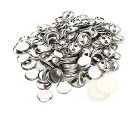 Insignia Botón Pin Botón en 100 Piezas, Insignia Botón Broche Broches Broche de Bricolaje Personalizadas en para Joyería Artesanía Colgantes 32 mm