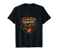Insignia Campfire Confessions Camping Mountain Camiseta