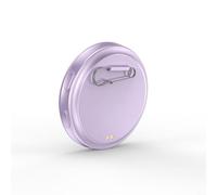Insignia cibernética inteligente con pantalla electrónica HD, pantalla de 1.7 pulgadas y Bluetooth 6.0, batería de 30 horas de duración para efectos de luz dinámicos (morado)