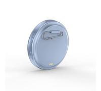 Insignia cibernética inteligente, pin de insignia digital, con pantalla táctil 1.7HD con BTV 6.0 y batería de 30 horas, GIF/foto/video personalizable (azul)