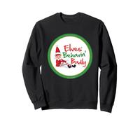 Insignia Circular navideña de Elves Behavin' Badly Elfie Sudadera